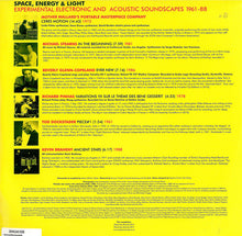 Load image into Gallery viewer, Various | Space, Energy & Light (Experimental Electronic And Acoustic Soundscapes 1961-88) (New)