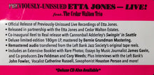 Load image into Gallery viewer, Etta Jones | A Soulful Sunday: Live At The Left Bank Featuring The Cedar Walton Trio