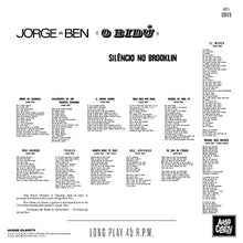 Load image into Gallery viewer, Jorge Ben | O Bidú: Silêncio No Brooklin (New)