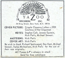 Load image into Gallery viewer, Cripple Clarence Lofton | Cripple Clarence Lofton & Walter Davis