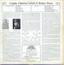 Load image into Gallery viewer, Cripple Clarence Lofton | Cripple Clarence Lofton & Walter Davis