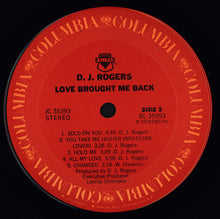 Load image into Gallery viewer, D. J. Rogers | Love Brought Me Back