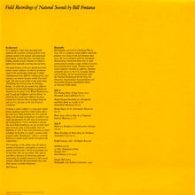 Load image into Gallery viewer, Bill Fontana | Field Recordings Of Natural Sounds