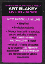 Load image into Gallery viewer, Art Blakey & The Jazz Messengers | First Flight To Tokyo: The Lost 1961 Recordings (New)