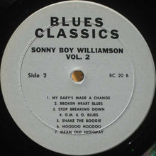 Load image into Gallery viewer, Sonny Boy Williamson | Blues Classics By Sonny Boy Williamson Volume 2