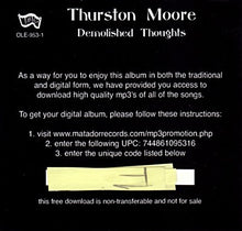 Load image into Gallery viewer, Thurston Moore | Demolished Thoughts (New)