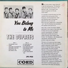 Load image into Gallery viewer, The Duprees | You Belong To Me
