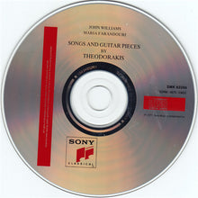 Load image into Gallery viewer, John Williams (7) | Songs And Guitar Pieces By Theodorakis