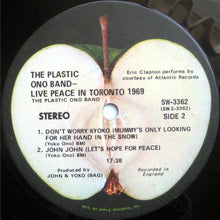Load image into Gallery viewer, The Plastic Ono Band | Live Peace In Toronto 1969