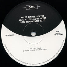 Load image into Gallery viewer, The Miles Davis Sextet | Live At Fillmore West Auditorium, San Francisco April 9, 1970 (New)