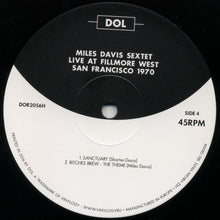 Load image into Gallery viewer, The Miles Davis Sextet | Live At Fillmore West Auditorium, San Francisco April 9, 1970 (New)