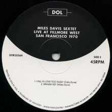 Load image into Gallery viewer, The Miles Davis Sextet | Live At Fillmore West Auditorium, San Francisco April 9, 1970 (New)