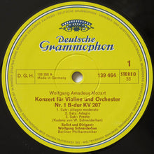 Load image into Gallery viewer, Wolfgang Amadeus Mozart | Violinkonzert = Violin Concerto = Concerto Pour Violon Nr. 1 KV 207 / Adagio KV 261 ∙ Rondo KV 269 ∙ KV 373