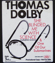 Load image into Gallery viewer, Thomas Dolby | She Blinded Me With Science (Radio/Club Versions) & One Of Our Submarines