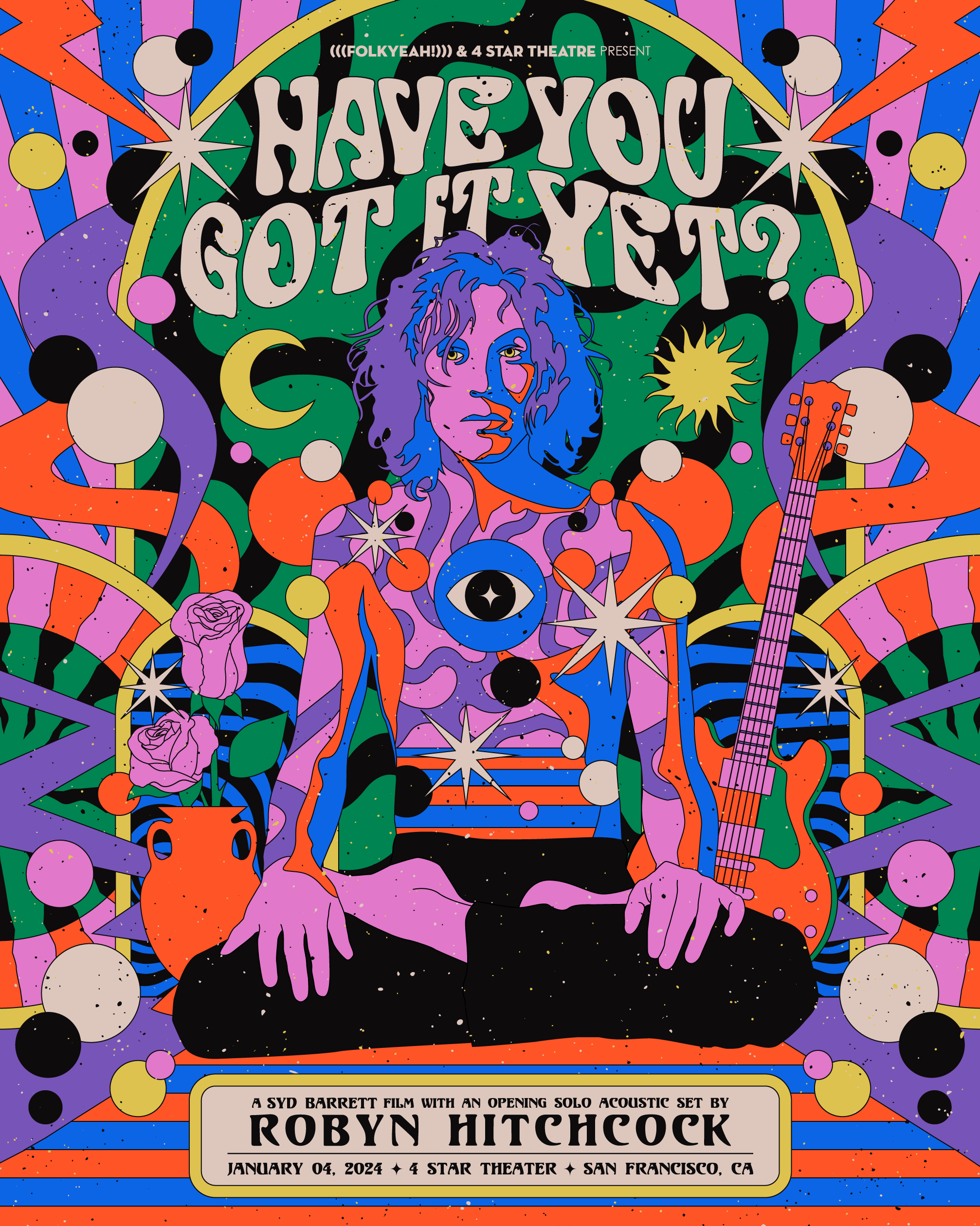 Robyn Hitchcock 'Have You Got It Yet' Poster Designed by Blumoo