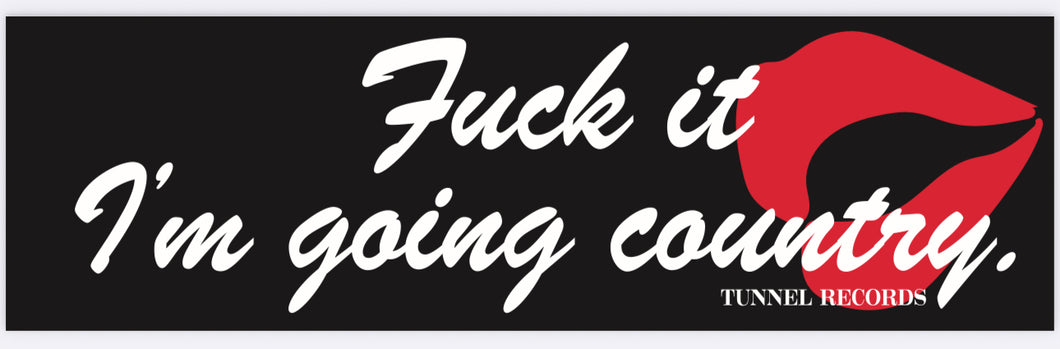 Going Country Bumper Sticker