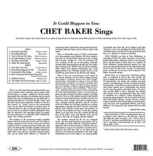 Load image into Gallery viewer, Chet Baker | It Could Happen To You (New)
