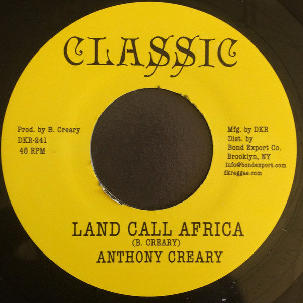 Anthony Creary | Land Call Africa (New)