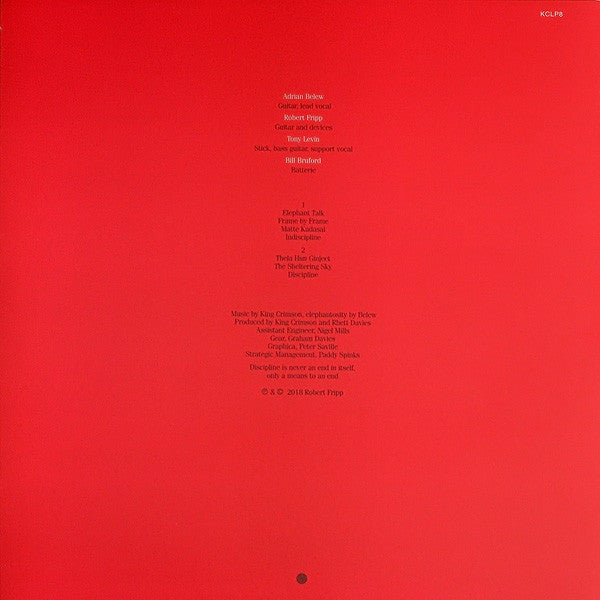 King Crimson | Discipline – Tunnel Records
