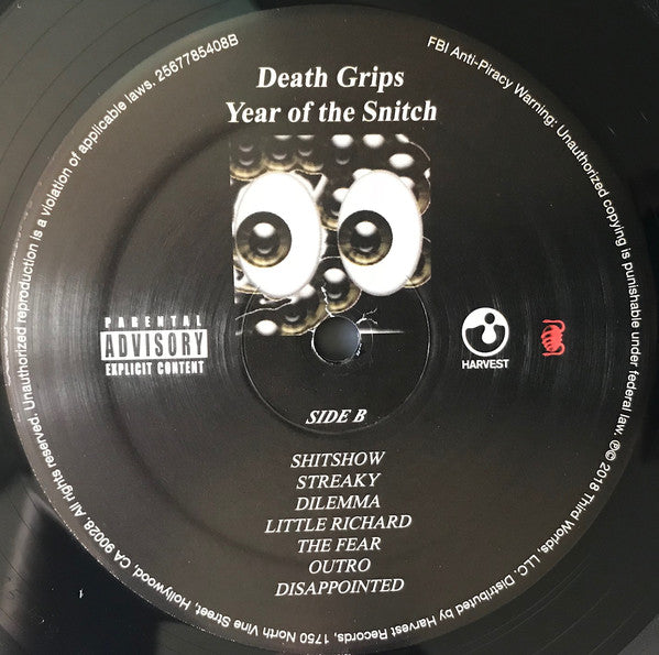 米LP Death Grips Year Of The Snitch 2567785408 Harvest, Third World 未開封 /00260 Death Grips - Year Of The Snitch[LP] - Amazon.com Music