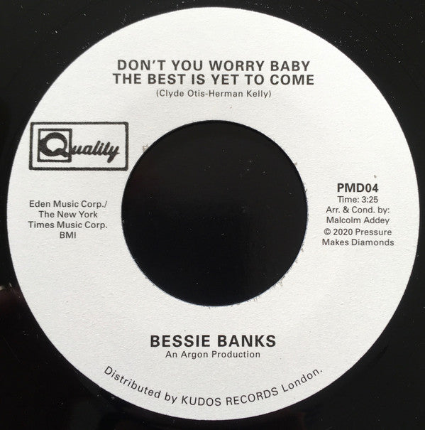 Bessie Banks | Don't You Worry Baby The Best Is Yet To Come (New)