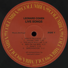 Load image into Gallery viewer, Leonard Cohen | Live Songs (New)
