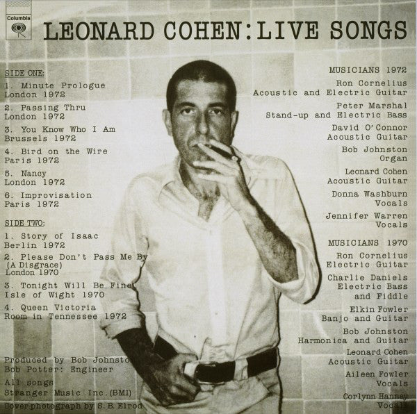 Leonard Cohen | Live Songs (New)