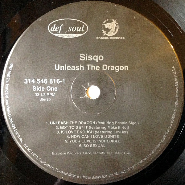 破格値下げ】 Sisqo – Unleash The Dragon アナログレコード LP