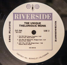Load image into Gallery viewer, Thelonious Monk | The Unique Thelonious Monk (New)
