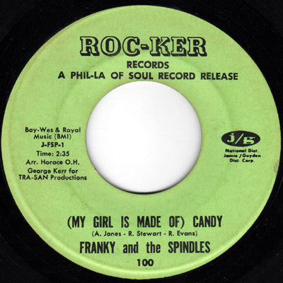 Frankie & The Spindles | (My Girl Is Made Of) Candy / My Letter To You