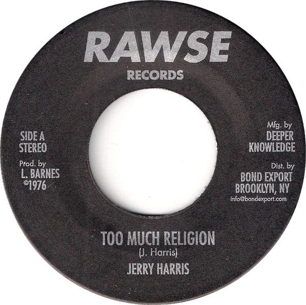 Jerry Harris | Too Much Religion (New)