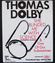 Load image into Gallery viewer, Thomas Dolby | She Blinded Me With Science (Radio/Club Versions) &amp; One Of Our Submarines
