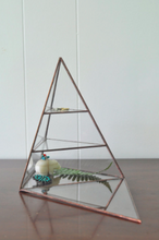Load image into Gallery viewer, Glass Pyramid Jewelry Display Case
